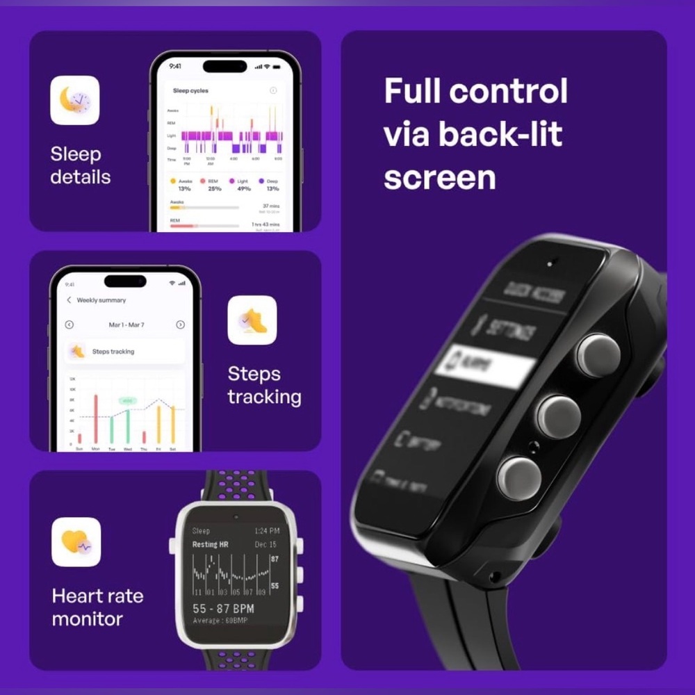 Shock Clock MAX - Smart Watch w/ Electric Zap, Sleep & Heart Rate Tracking - Picture 4 of 9